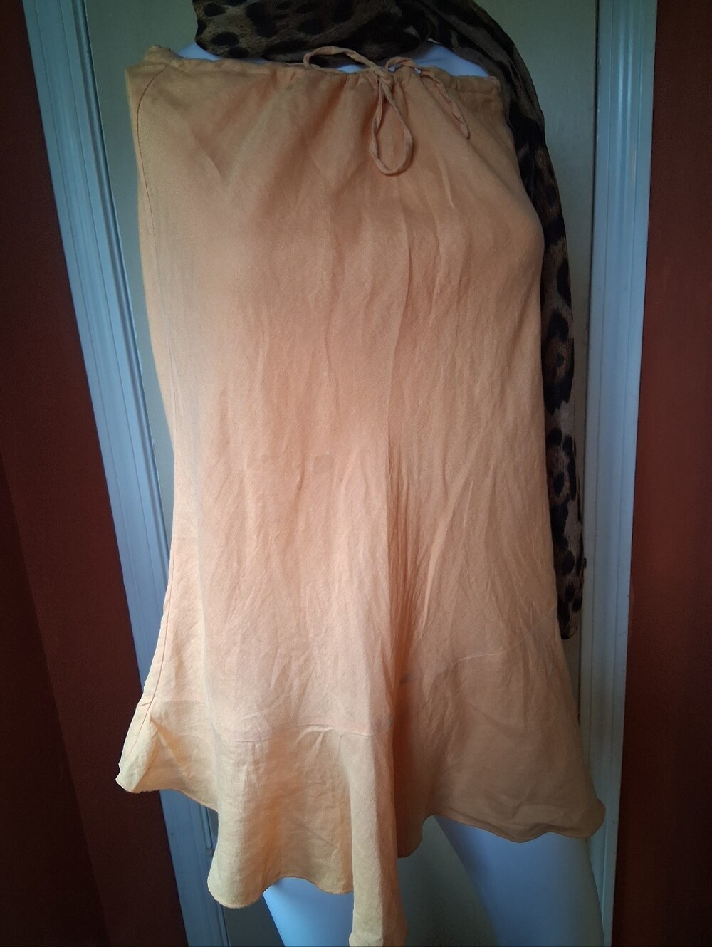 H&M Peach A-Line Drawstring Skirt